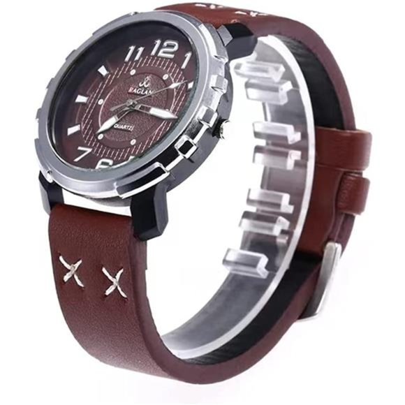 MINILUJIA 4pcs/Set Men or Women Wristwatch with Free Bracelet Leather Wristwatch main image 6